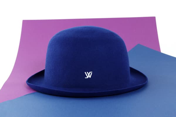 WHITE SANDS Macaron Wool Felt Hat One Size Indigo Blue